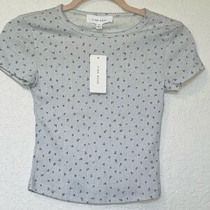 Pink Rose Patterned Women's Top (NWT)
